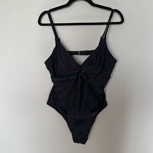 Cupshe black one piece swim suit - XL NWT
